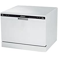 Candy CDCP 6-E - Lavavajillas pequeño- 6 servicios- 6 Programas- Sistema antidesbordamiento- Inicio diferido- Clase A+A…